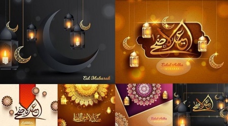 دانلود بک گراند وکتور مذهبی Eid Mubarak