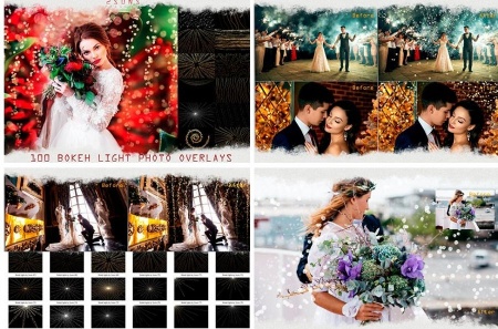 مجموعه 100 افکت نوری مختلف برای ادیت عکس های عروسی