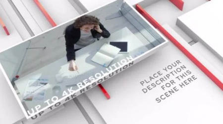 دانلود پروژه افترافکت اسلایدشو Clear White 3D Slideshow