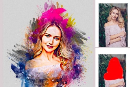 دانلود اکشن فتوشاپ paint photoshop action