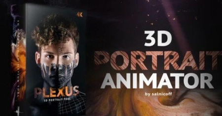 پروژه آماده افترافکت 3بعدی 3D Portrait Animator