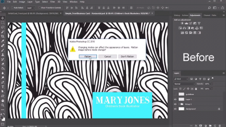 آموزش طراحی کارت ویزیت عکس 4