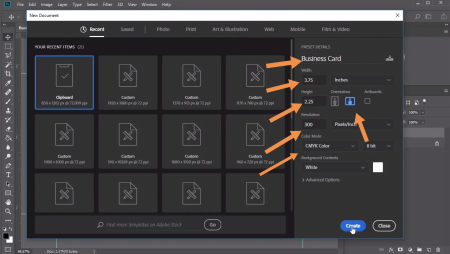 آموزش طراحی business card در فتوشاپ