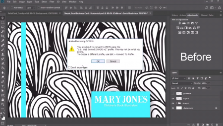 طراحی کارت ویزیت در فتوشاپ 5