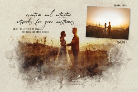 افکت آب رنگی کردن عکس