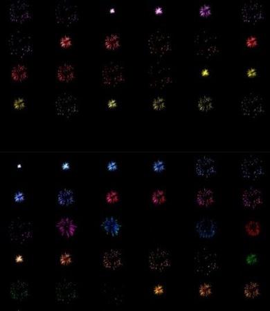 افکت آتش بازی عکس