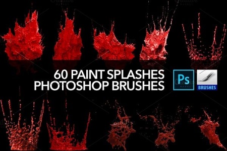 دانلود براش فتوشاپ پاشیده شدن رنگ