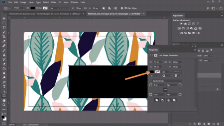 طراحی کارت ویزیت در فتوشاپ جلسه 5