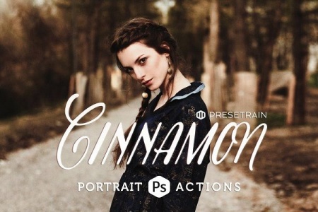 اکشن فتوشاپ Cinnamon برای عکس های پرتره