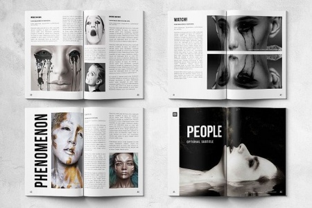 psd مجله لایه باز تبلیغاتی