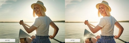 افکت آماده نوری برای ادیت عکس