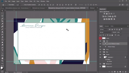 طراحی کارت ویزیت در فتوشاپ عکس 4