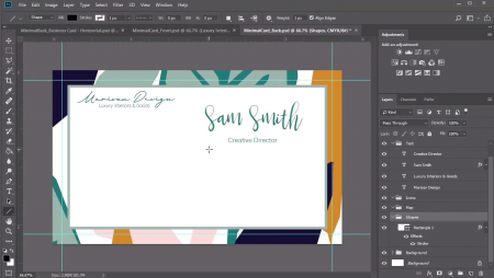 طراحی کارت ویزیت در فتوشاپ عکس 6
