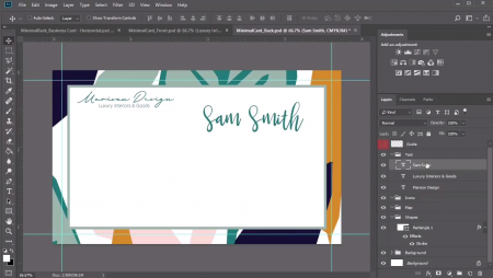 طراحی کارت ویزیت در فتوشاپ عکس 5