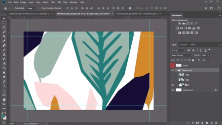 طراحی کارت ویزیت در فتوشاپ عکس 2