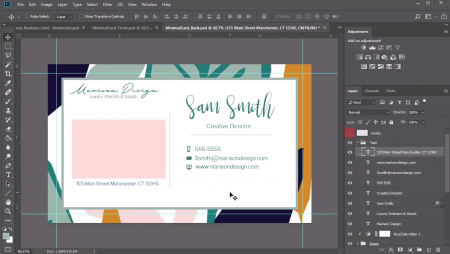 طراحی کارت ویزیت در فتوشاپ عکس 13