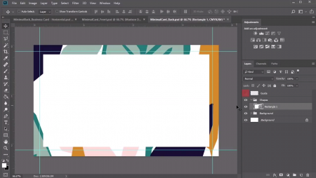 طراحی کارت ویزیت در فتوشاپ عکس 3
