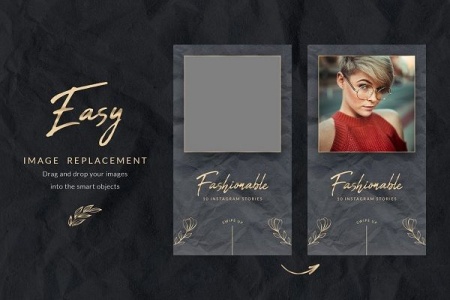 طرح لایه باز استوری اینستاگرام Luxury Instagram