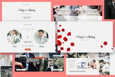دانلود قالب پاورپوینت عروسی Wedding Presentation