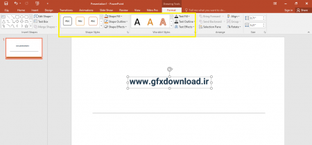 استایل قالب پاورپوینت