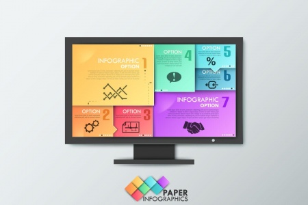 طرح لایه باز اینفوگرافی تبلیغاتی