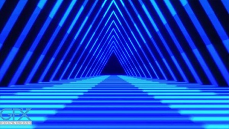 دانلود فوتیج بک گراند نورهای نئون مثلثی