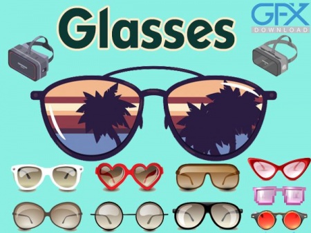 25 وکتور عینک Glasses