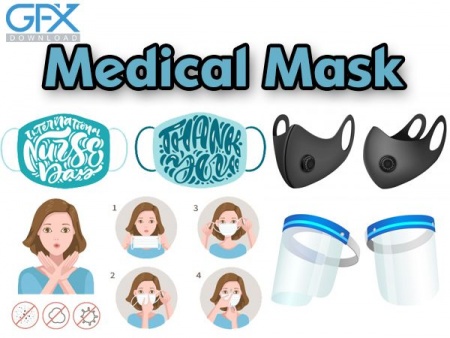 وکتور ماسک Medical Mask