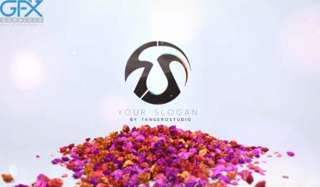 پروژه افتر افکت نمایش لوگو با گل های رنگارنگ