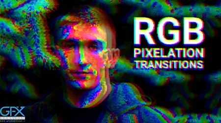 دانلود ترانزیشن آماده پریمیر رنگی RGB Pixelation