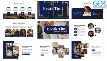 دانلود قالب آماده پاورپوینت کتابخانه