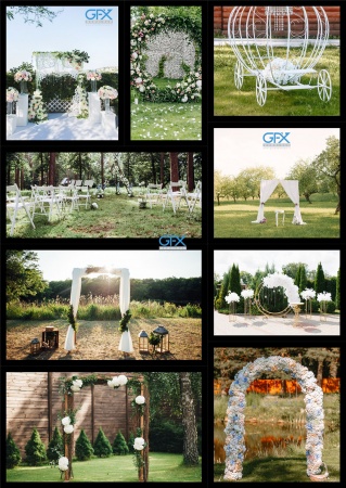 دانلود بک گراند عکس باغ عروس