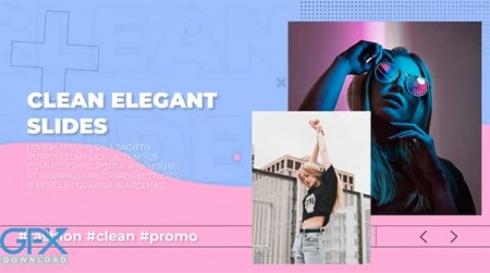 پروژه افتر افکت اسلایدشو Clean Elegant Slides
