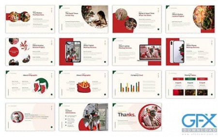 دانلود قالب پاورپوینت کریسمس