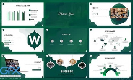 قالب پاورپوینت ماه رمضان