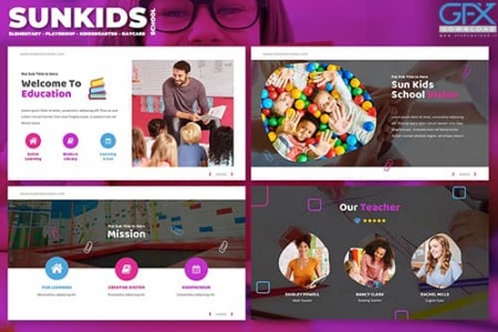 دانلود تم پاورپوینت مهدکودک