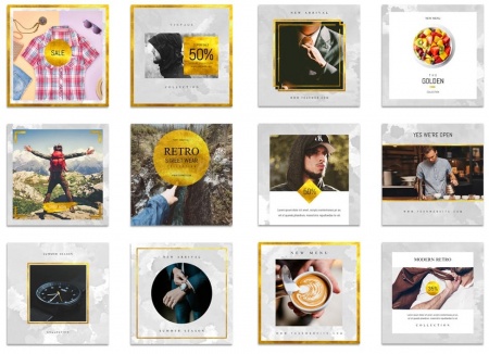 دانلود قالب لایه باز پست اینستاگرام برندینگ