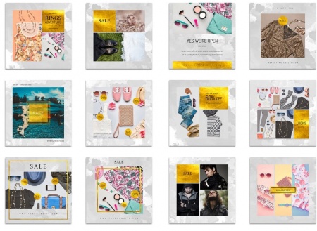 فایل psd لایه باز پست اینستاگرام برندینگ فروش محصول