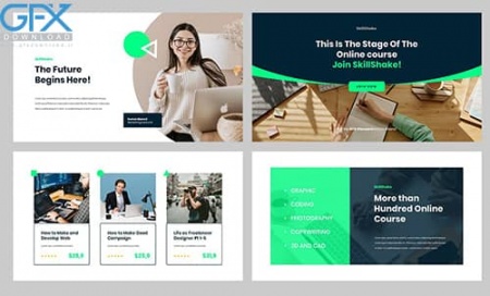 تم پاورپوینت ارائه آموزش آنلاین