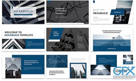 تم پاورپوینت HexaBuild برای رشته معماری