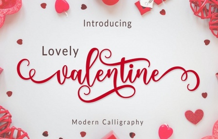 مجموعه فونت عاشقانه ولنتاین Valentine Fonts