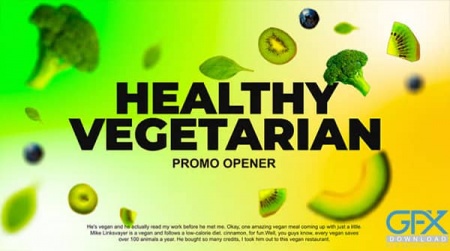 پروژه افتر افکت تیزر تبلیغاتی غذا و گیاهخواری