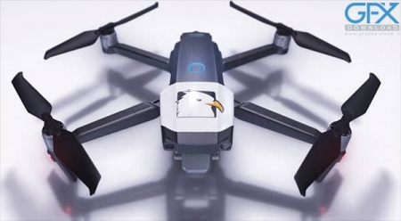 پروژه آماده افتر افکت لوگو کواد کوپتر Drone Reveal