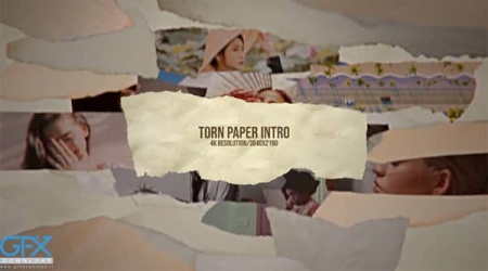 دانلود پروژه افتر افکت اینترو با پاره شدن کاغذ
