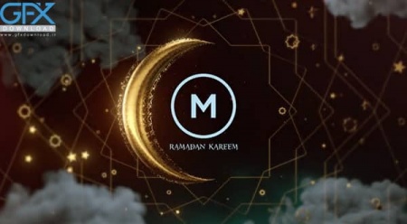 پروژه پریمیر نمایش لوگو ماه رمضان