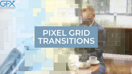 دانلود ترانزیشن پریمیر پیکسل Pixel Grid