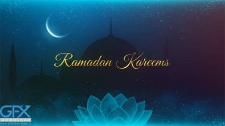 پروژه افتر افکت نمایش لوگو ماه رمضان