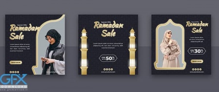 وکتور پست اینستاگرام فروش ویژه ماه رمضان