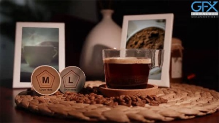 پروژه افتر افکت تیزر تبلیغاتی اسلایدشو قهوه