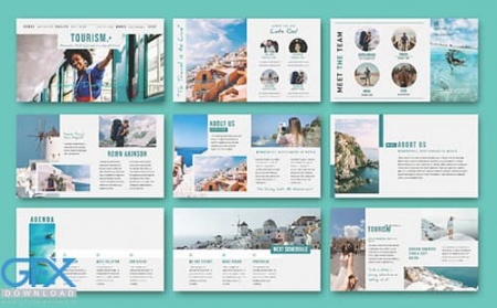 دانلود تم پاورپوینت گردشگری Tourism Presentation